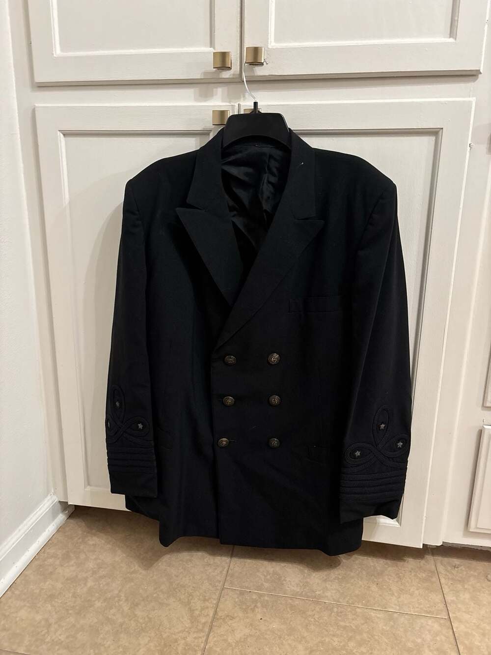 Davis Clothing Co. US Navy Officer Dress Blue Uniform Jacket Size 44 Reg